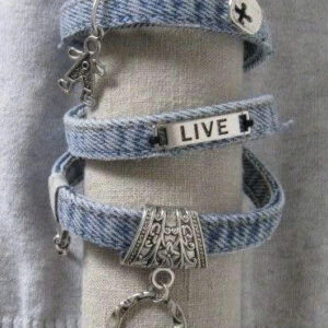 Vòng Tay Denim Charm Vintage